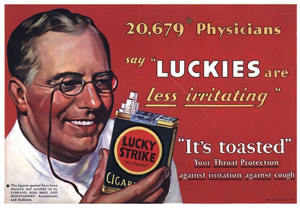 I medici dicono: le luckies sono meno irritanti