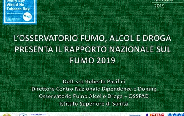 NO TOBACCO DAY 2019. Rapporto Nazionale sul Fumo 2019