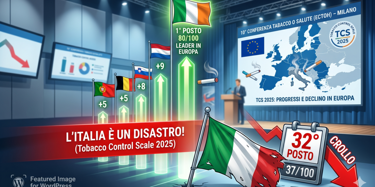 Le politiche di controllo del tabacco nei paesi europei: l’Italia è un disastro!